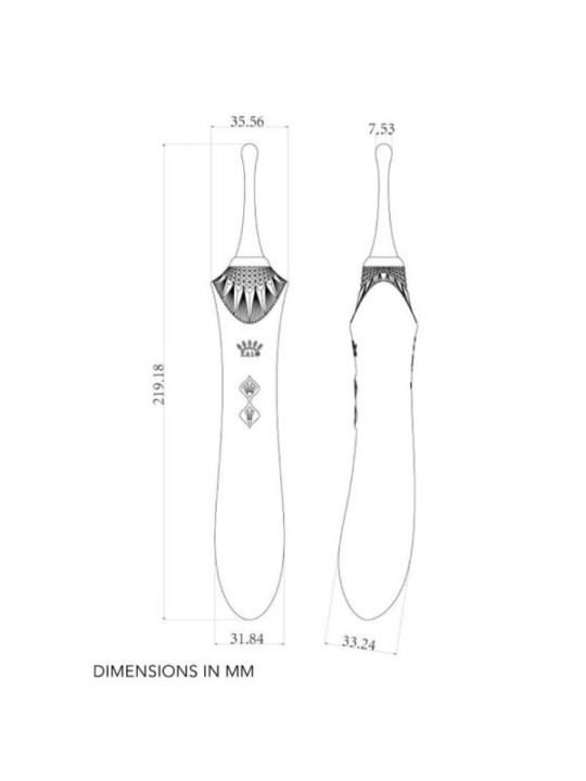 ZALO - BESS 2 CLITORAL MASSAGER BLACK