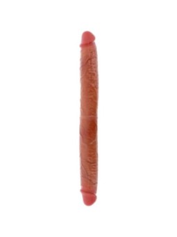 GET REAL - GODEMICHET EN SILICONE À DOUBLE EXTRÉMITÉ CARAMEL 46 CM
