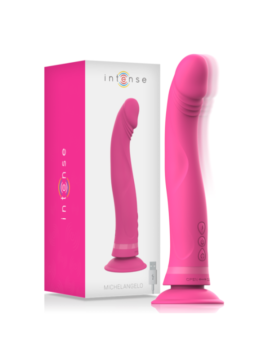 INTENSE - GODE VIBRATEUR EN SILICONE ROSE MICHELANGELO