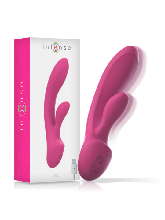 INTENSE - VIBRATEUR LUIGI RABBIT SILICONE LIQUIDE ROSE