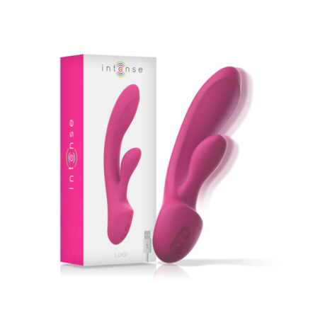 INTENSE - VIBRATEUR LUIGI RABBIT SILICONE LIQUIDE ROSE