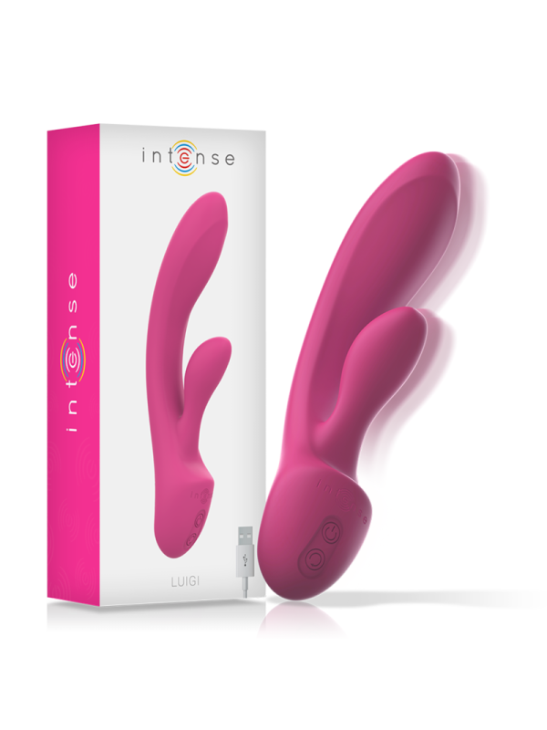 INTENSE - VIBRATEUR LUIGI RABBIT SILICONE LIQUIDE ROSE