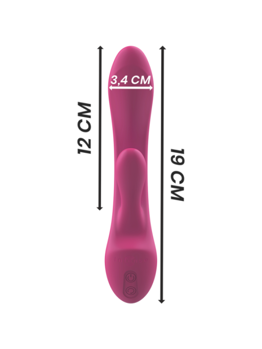 INTENSE - VIBRATEUR LUIGI RABBIT SILICONE LIQUIDE ROSE