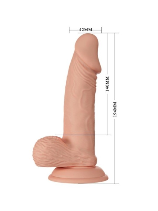 BAILE - BEAUTIFUL ENCOUNTER ZEBULON GODEMICHET RÉALISTE FLEXIBLE 19,4 CM NATUREL