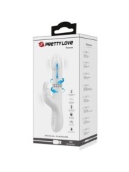 PRETTY LOVE - VIBRATEUR REESE AVEC ROTATION ARGENTÉE