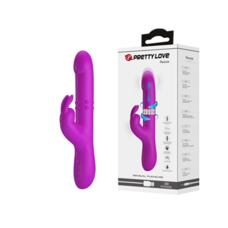 PRETTY LOVE - VIBRATEUR REESE AVEC ROTATION VIOLET