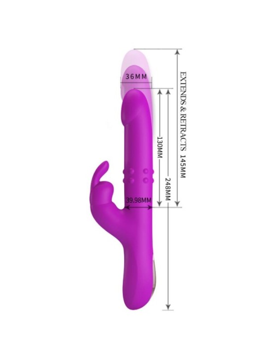 PRETTY LOVE - VIBRATEUR REESE AVEC ROTATION VIOLET