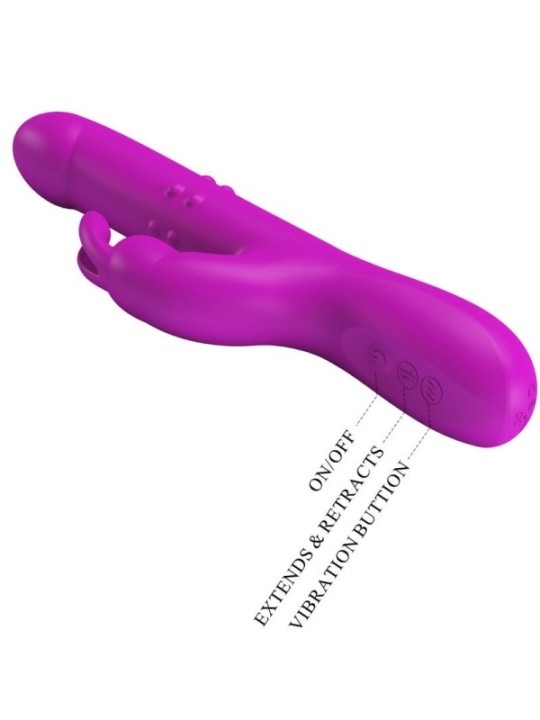 PRETTY LOVE - VIBRATEUR REESE AVEC ROTATION VIOLET