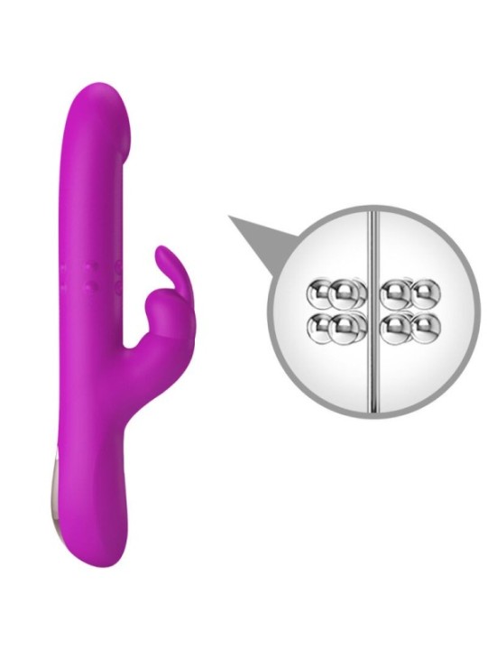 PRETTY LOVE - VIBRATEUR REESE AVEC ROTATION VIOLET