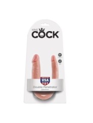 KING COCK - GODE DOUBLE PÉNÉTRATION 12.7 CM NATUREL