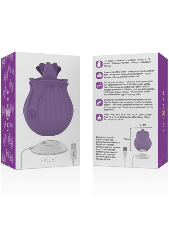 INTENSE - VIOLET CL TORIS STIMULATEUR 10 VIBRATIONS LILAS