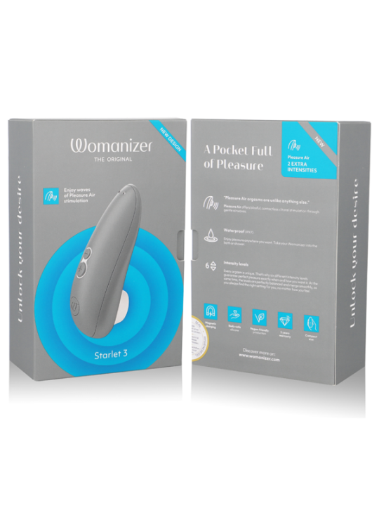 WOMANIZER - STIMULATEUR CLITORAL STARLET 3 GRIS