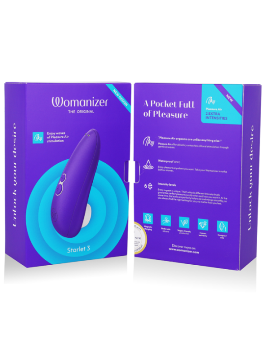 WOMANIZER - STIMULATEUR CLITORAL STARLET 3 INDIGO