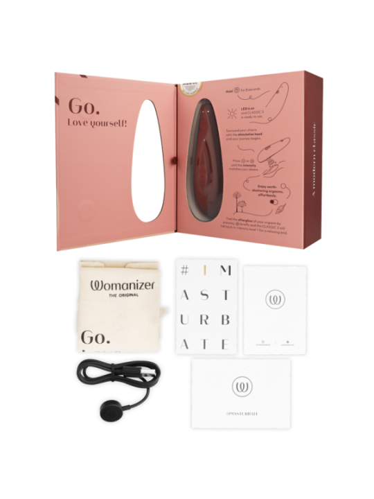 WOMANIZER - STIMULATEUR CLITORAL CLASSIC 2 BORDEAUX