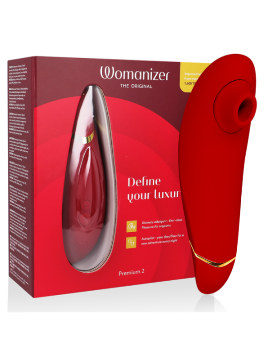 WOMANIZER - STIMULATEUR CLITORAL PREMIUM 2 BORDEAUX