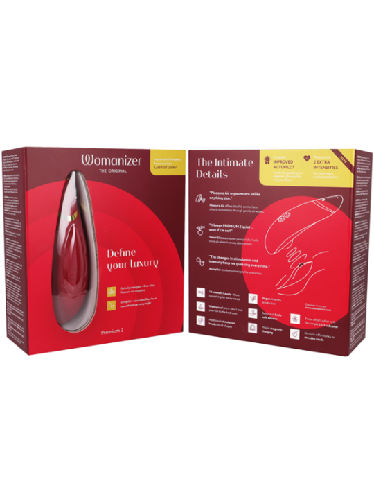 WOMANIZER - STIMULATEUR CLITORAL PREMIUM 2 BORDEAUX