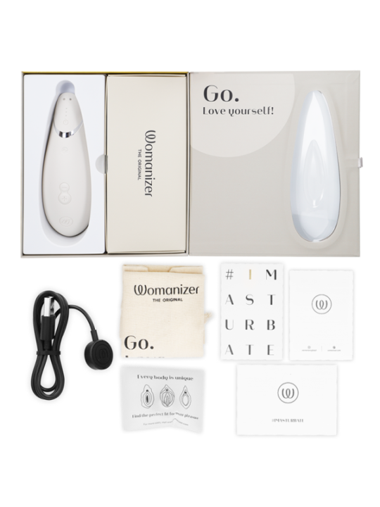 WOMANIZER - STIMULATEUR CLITORAL PREMIUM 2 GRIS CHAUD