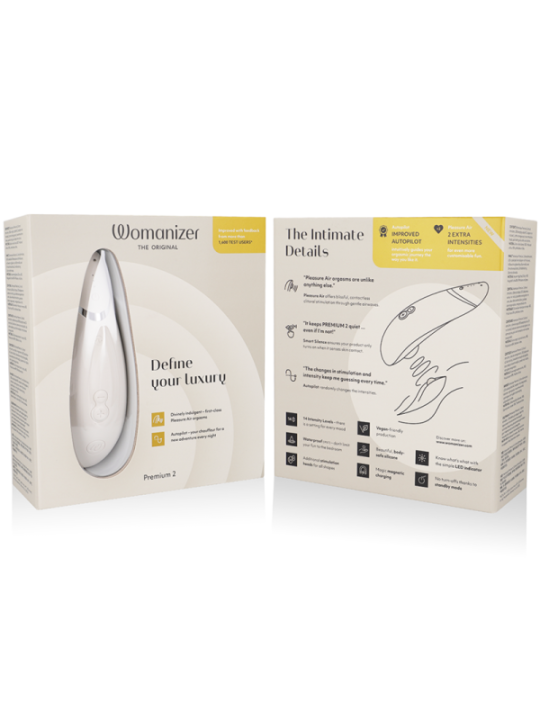 WOMANIZER - STIMULATEUR CLITORAL PREMIUM 2 GRIS CHAUD