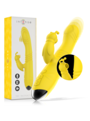 INTENSE - VIBRATEUR MULTIFONCTION TOKY UP & DOWN AVEC STIMULATEUR CLITORAL JAUNE