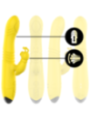 INTENSE - VIBRATEUR MULTIFONCTION TOKY UP & DOWN AVEC STIMULATEUR CLITORAL JAUNE