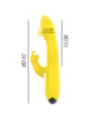 INTENSE - VIBRATEUR MULTIFONCTION TOKY UP & DOWN AVEC STIMULATEUR CLITORAL JAUNE
