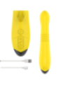 INTENSE - VIBRATEUR MULTIFONCTION TOKY UP & DOWN AVEC STIMULATEUR CLITORAL JAUNE