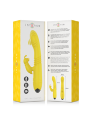 INTENSE - VIBRATEUR MULTIFONCTION TOKY UP & DOWN AVEC STIMULATEUR CLITORAL JAUNE