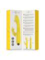 INTENSE - VIBRATEUR MULTIFONCTION TOKY UP & DOWN AVEC STIMULATEUR CLITORAL JAUNE