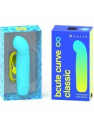 B SWISH - VIBRATEUR RECHARGEABLE BCUTE CURVE INFINITE CLASSIQUE BLEU SILICONE