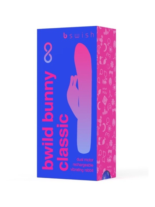 B SWISH - VIBRATEUR RECHARGEABLE CLASSIQUE BWILD BUNNY INFINITE SILICONE BLEU