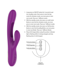INTENSE - APOLO VIBRATEUR MULTIFONCTION RECHARGEABLE 7 VIBRATIONS AVEC LANGUE OSCILLANTE VIOLET