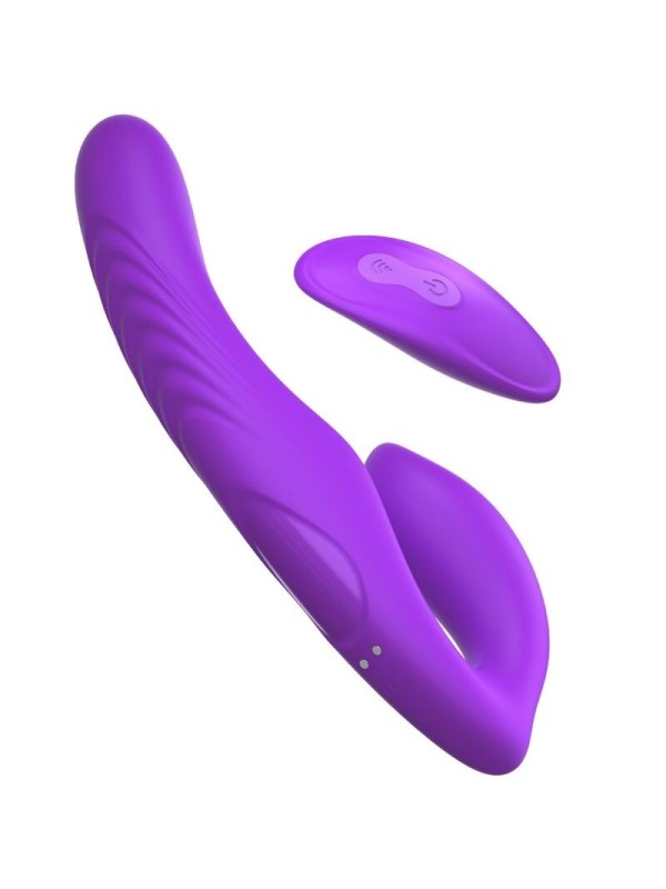 FANTASY FOR HER - VIBRATEUR DOUBLE PÉNÉTRATION TÉLÉCOMMANDE 9 NIVEAUX VIOLETS