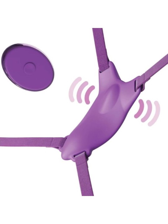 FANTASY FOR HER - HARNAIS PAPILLON VIBRANT, RECHARGEABLE & TÉLÉCOMMANDE VIOLET