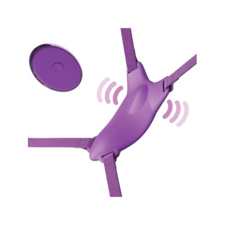 FANTASY FOR HER - HARNAIS PAPILLON VIBRANT, RECHARGEABLE & TÉLÉCOMMANDE VIOLET