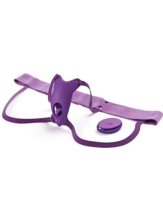 FANTASY FOR HER - HARNAIS PAPILLON VIBRANT, RECHARGEABLE & TÉLÉCOMMANDE VIOLET