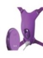 FANTASY FOR HER - HARNAIS PAPILLON VIBRANT, RECHARGEABLE & TÉLÉCOMMANDE VIOLET