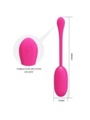 PRETTY LOVE - OEUF VIBRANT RECHARGEABLE DOREEN MAGENTA TÉLÉCOMMANDE