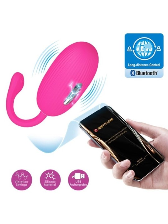 PRETTY LOVE - OEUF VIBRANT RECHARGEABLE DOREEN MAGENTA TÉLÉCOMMANDE