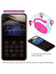 PRETTY LOVE - OEUF VIBRANT RECHARGEABLE DOREEN MAGENTA TÉLÉCOMMANDE