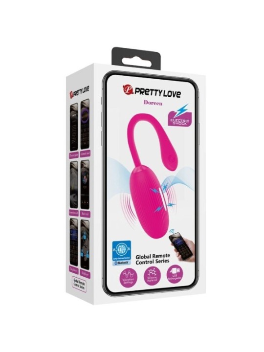 PRETTY LOVE - OEUF VIBRANT RECHARGEABLE DOREEN MAGENTA TÉLÉCOMMANDE