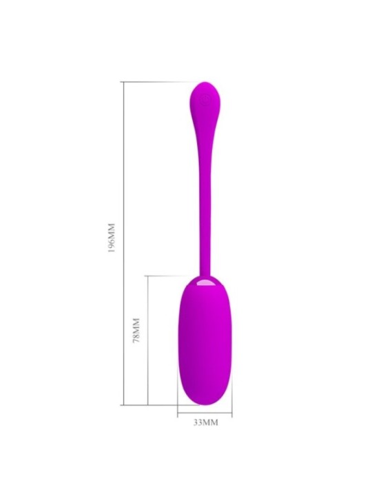 PRETTY LOVE - OEUF VIBRANT JULIUS IMPERMÉABLE-RECHARGEABLE VIOLET