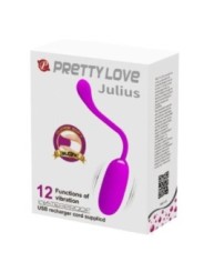PRETTY LOVE - OEUF VIBRANT JULIUS IMPERMÉABLE-RECHARGEABLE VIOLET