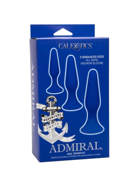 CALEXOTICS - ADMIRAL KIT 3 PLUG ANAL BLEU