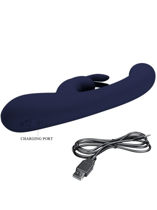 PRETTY LOVE - VIBRATEUR LAMAR LAPIN ET POINT G BLEU