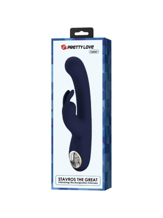 PRETTY LOVE - VIBRATEUR LAMAR LAPIN ET POINT G BLEU