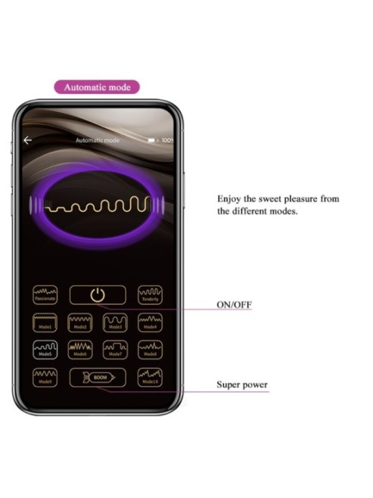 PRETTY LOVE - BALLES VIBRANTES RECHARGEABLES ELVIRA VIOLET