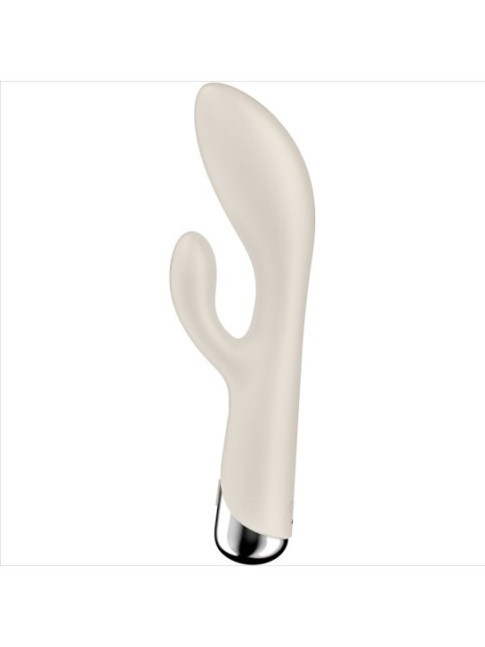 SATISFYER - SPINNING RABBIT 1 CLITORIS ET STIMULATION DU POINT G BEIGE