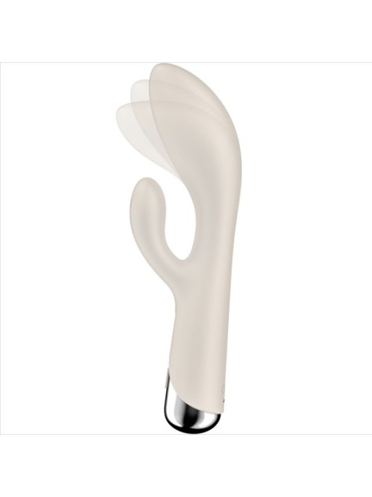 SATISFYER - SPINNING RABBIT 1 CLITORIS ET STIMULATION DU POINT G BEIGE