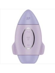 SATISFYER - MISSION CONTROL PETIT VIBRATEUR  DOUBLE IMPULSION LILAS