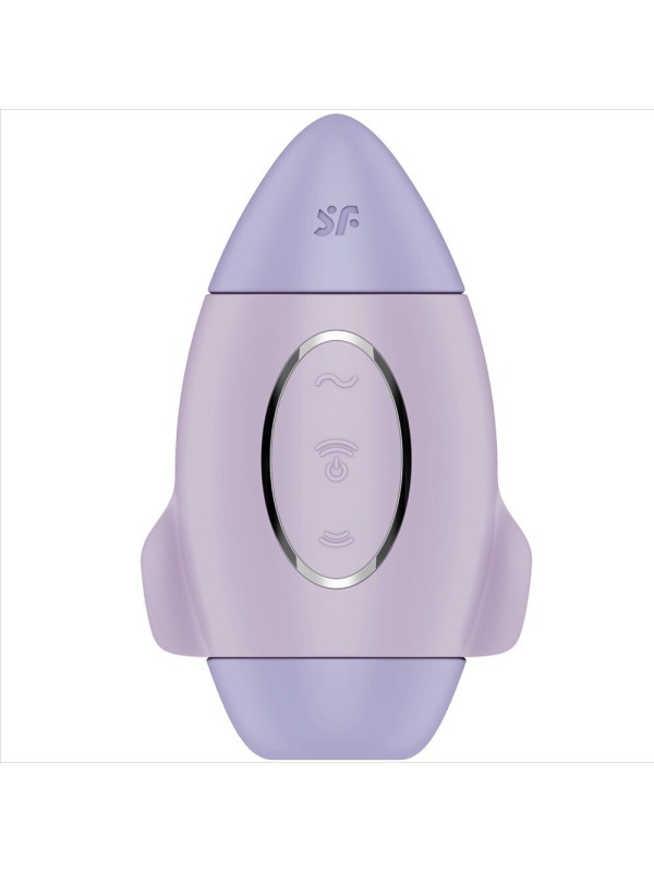 SATISFYER - MISSION CONTROL PETIT VIBRATEUR  DOUBLE IMPULSION LILAS
